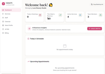 Salon Web Application